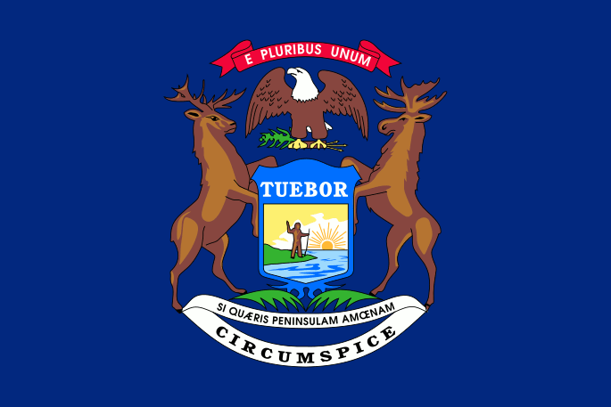 [Michigan flag]