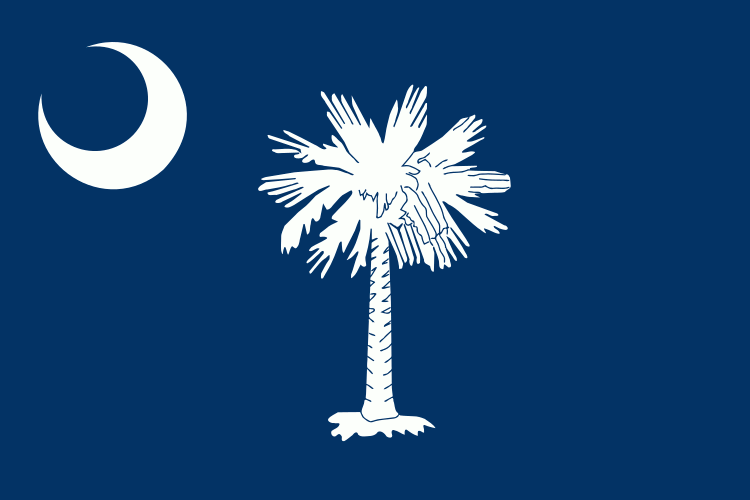 [South Carolina flag]
